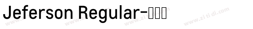 Jeferson Regular字体转换